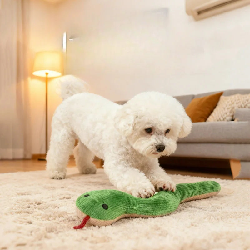 Zooflex SlinkySnake – Interactive Plush Pet Toy
