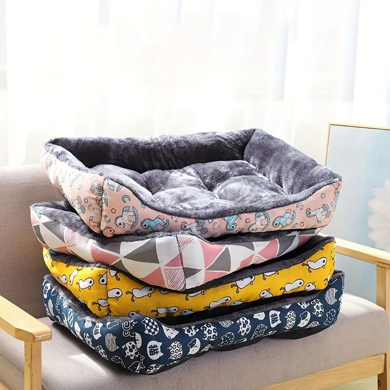 ZooFlex Soft Dog Sofa Bed – Warm Pet Cushion & Sleeping Mat for Dogs & Cats