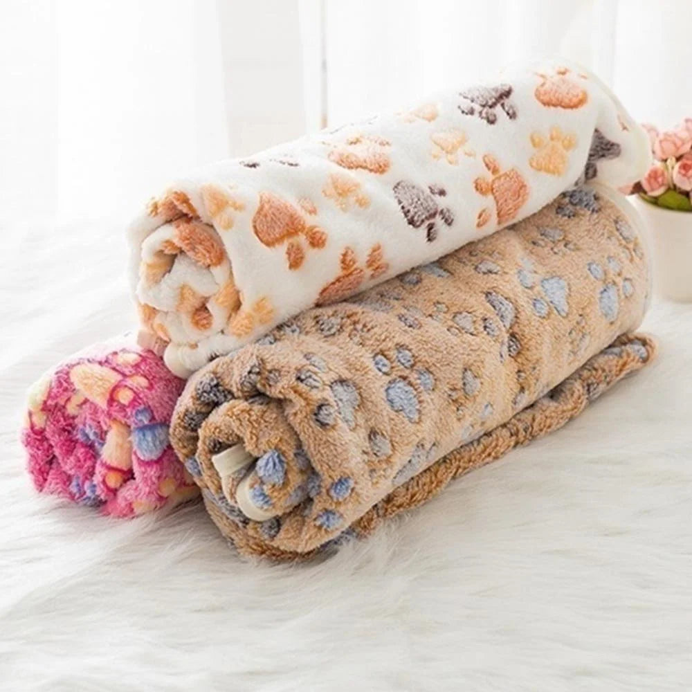 ZooFlex Soft Fluffy Pet Blanket – Warm Cartoon Cat & Dog Mat
