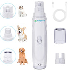 ZooFlex USB Rechargeable Dog Nail Grinder – Quiet Electric Nail Trimmer for Dogs & Cats