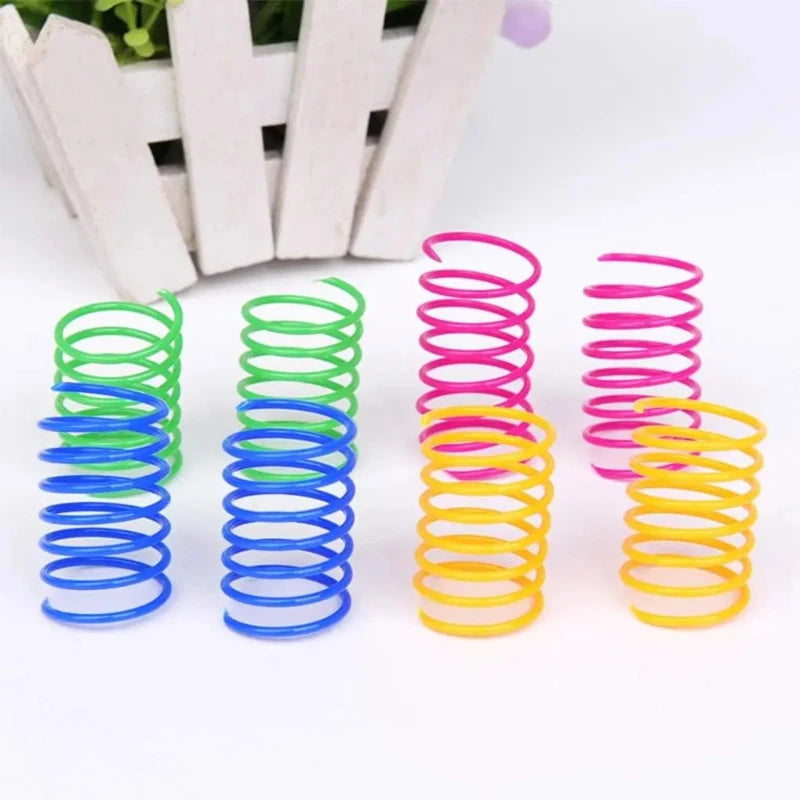 ZooFlex Colourful Cat Spring Toys – Interactive Kitten Play Set