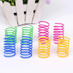 ZooFlex Colourful Cat Spring Toys – Interactive Kitten Play Set