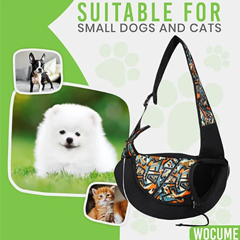 ZooFlex Pet Shoulder Carrier – Oxford Mesh Sling Bag
