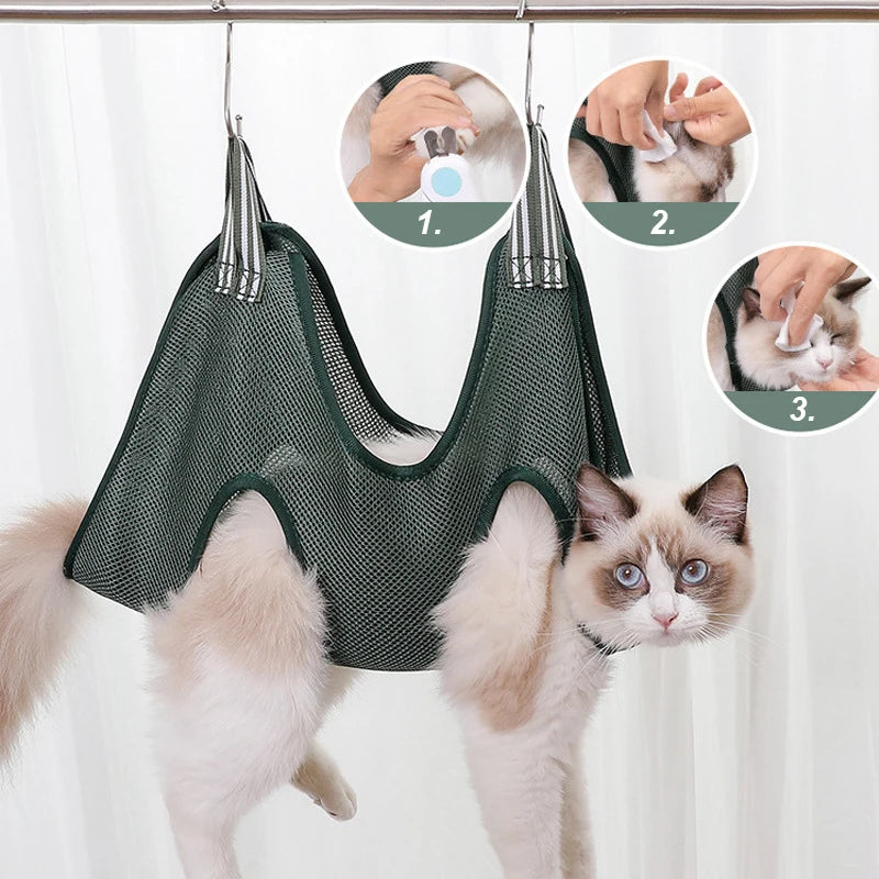 ZooFlex Pet Grooming Hammock – Dog & Cat Nail Trimming Restraint Bag