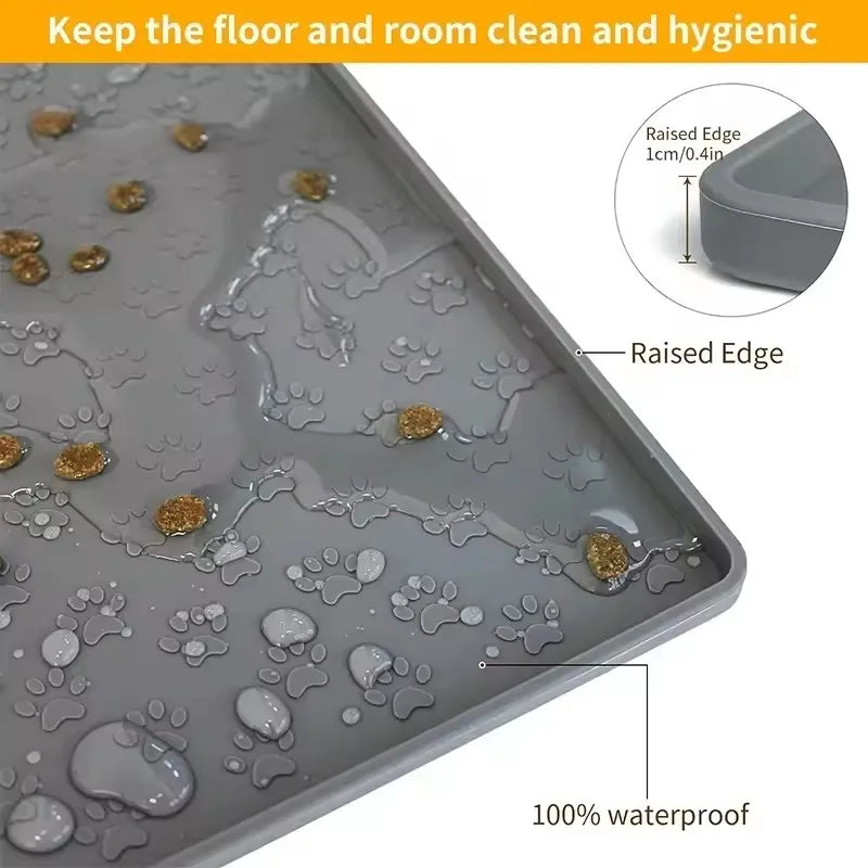 Zooflex CleanPaws – Waterproof Silicone Feeding Mat