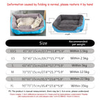 ZooFlex Washable Dog Sofa Bed – Soft Warm Square Cushion for Dogs & Cats