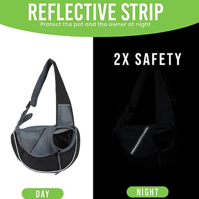 ZooFlex Pet Shoulder Carrier – Oxford Mesh Sling Bag