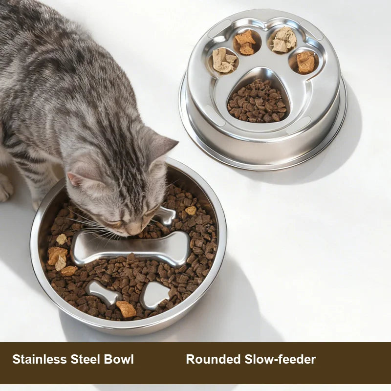 Zooflex SlowDine – Stainless Steel Slow Feeder Bowl