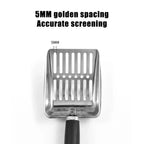 ZooFlex Metal Cat Litter Scoop – Long Handle Cleaning Shovel