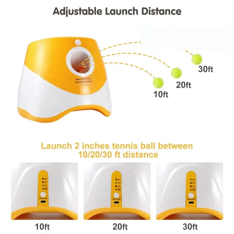 ZooFlex Automatic Dog Ball Launcher – Smart Fetch & Training Machine