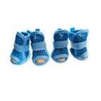ZooFlex Summer Dog Shoes – Breathable Mesh Anti-Slip Puppy Sandals (4pcs)