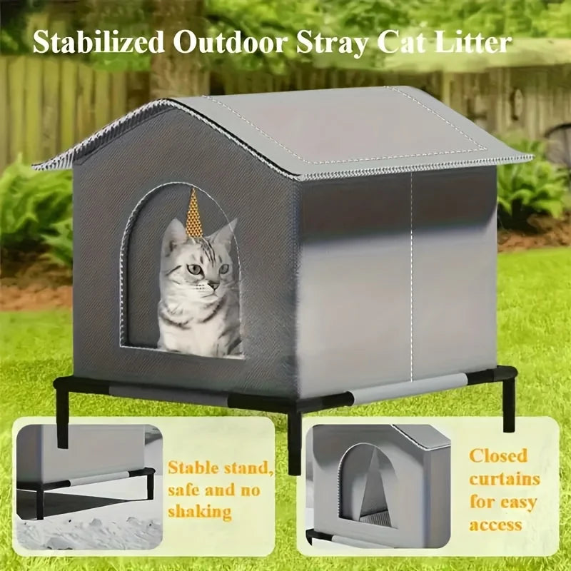 ZooFlex Foldable Outdoor Cat House