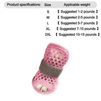 ZooFlex Summer Dog Shoes – Breathable Mesh Anti-Slip Puppy Sandals (4pcs)