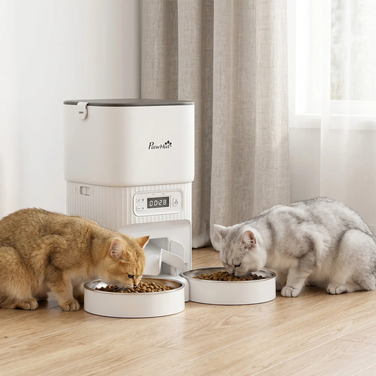 ZooFlex 4L Automatic Cat & Dog Feeder – Timed Food Dispenser with Portion Control