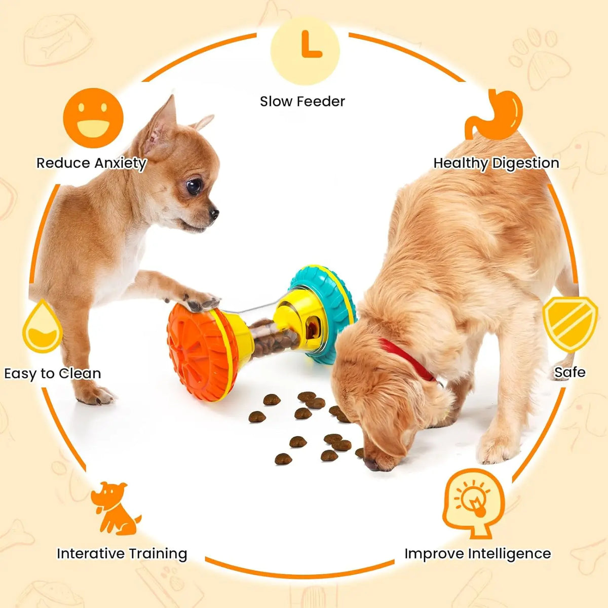 Zooflex PuzzlePaws – Interactive Dog Treat Puzzle