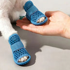 ZooFlex Summer Dog Shoes – Breathable Mesh Anti-Slip Puppy Sandals (4pcs)