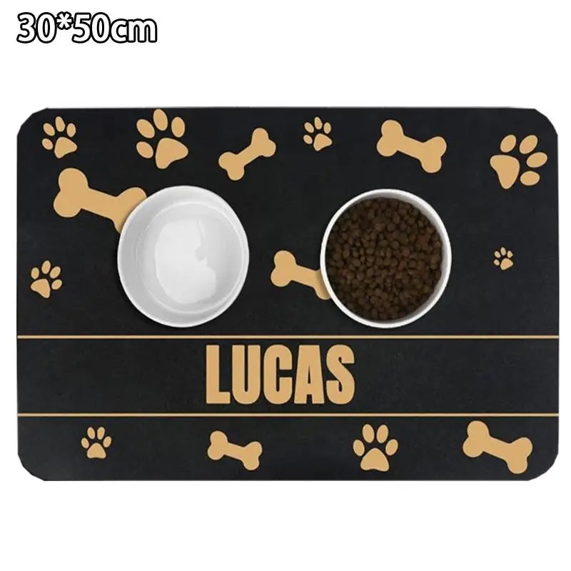 ZooFlex Diatomaceous Pet Feeding Mat – Quick-Dry Waterproof Dog & Cat Bowl Placemat