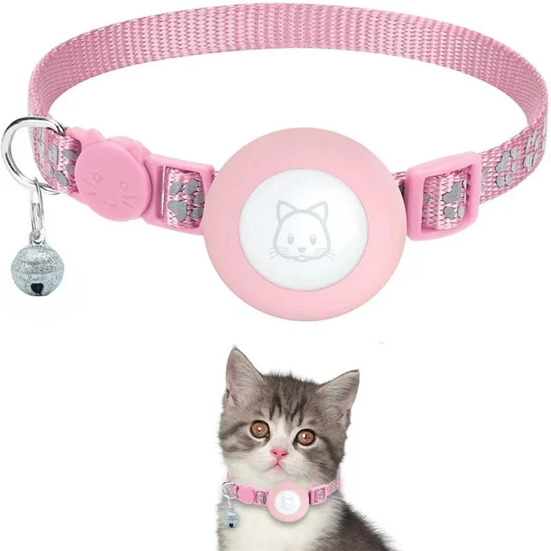 ZooFlex AirTag Cat Collar – Reflective Breakaway Collar with Bell