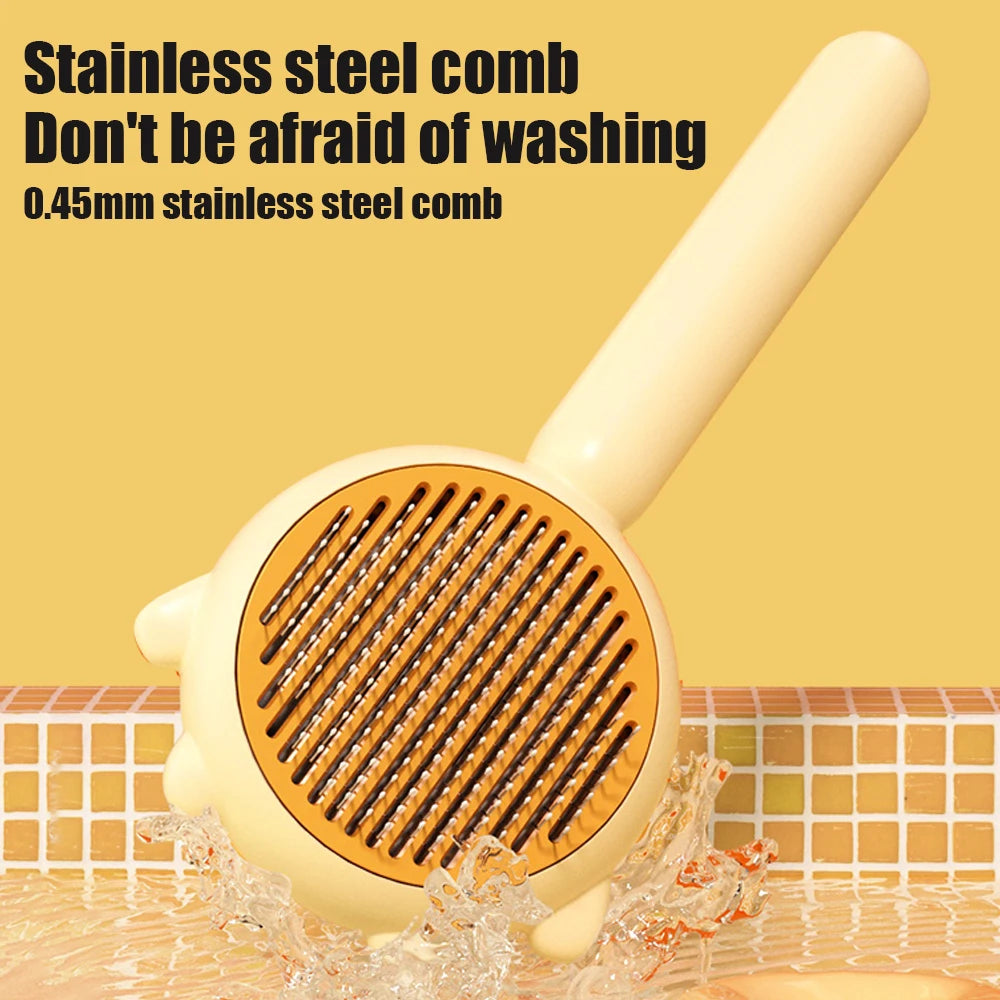 Zooflex FurGlow – Self-Cleaning Pet Grooming Brush
