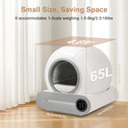 ZooFlex 65L Smart Cat Litter Box – WiFi Self-Cleaning
