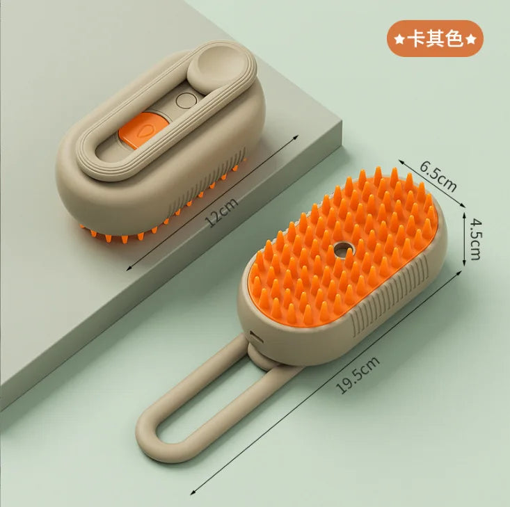 ZooFlex Electric Spray Pet Grooming Brush – Cat & Dog Hair Removal Massage Comb