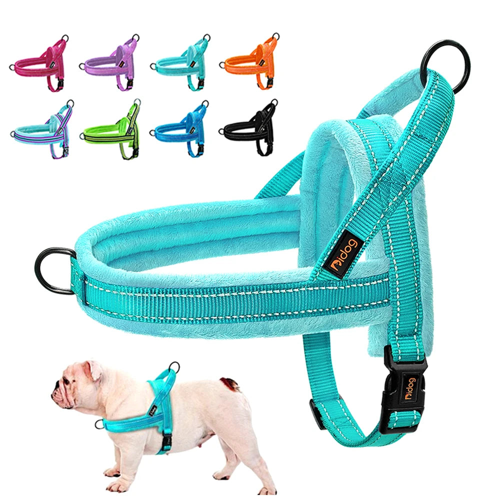 ZooFlex Warm Winter Dog Harness – Soft Padded Adjustable Vest for Small & Large Dogs