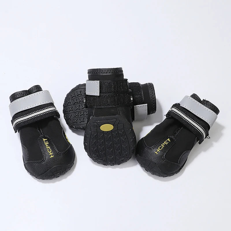 ZooFlex Waterproof Dog Shoes – Reflective Anti-Slip Winter Boots for Medium & Large Dogs