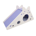 ZooFlex Wooden Hamster House with Slide – Colourful Small Pet Play Toy