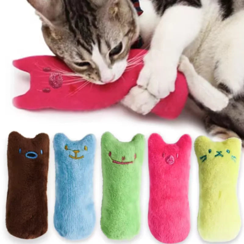 ZooFlex Interactive Catnip Plush Toy – Chew & Squeaky Kitten Toy