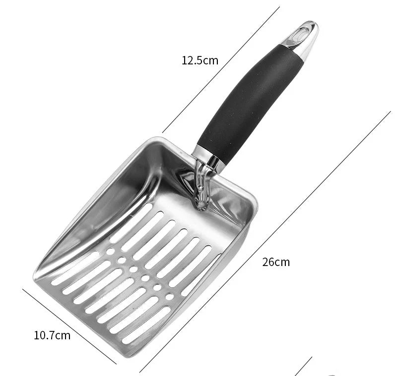ZooFlex Fine Mesh Cat Litter Scoop – Stainless Steel Sifter