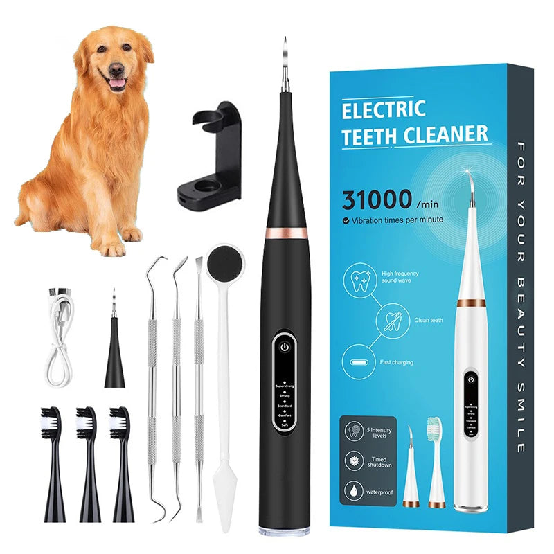 ZooFlex Ultrasonic Pet Dental Cleaner for Dogs & Cats – Electric Plaque Remover
