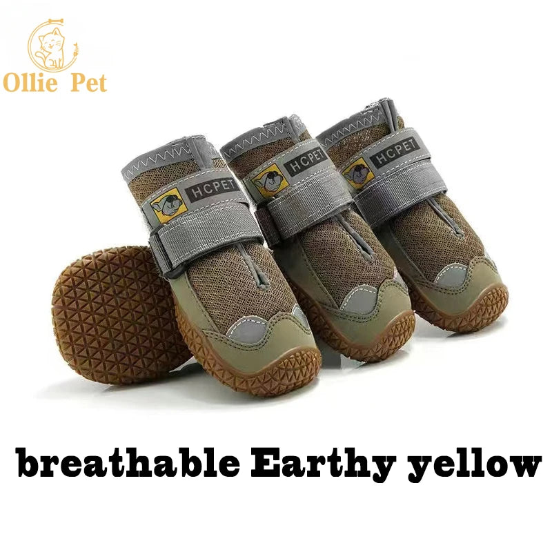 ZooFlex Waterproof Silicone Dog Boots – Anti-Slip Rain & Snow Shoes for Medium & Large Dogs