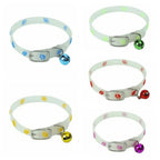 ZooFlex Glow-in-the-Dark Cat Collar – Adjustable Paw Print Design