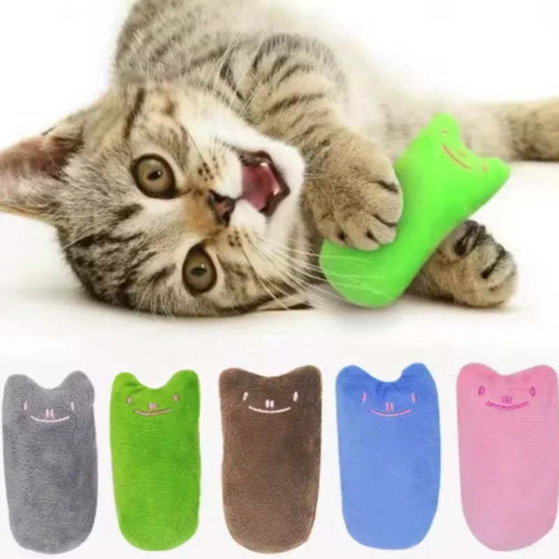 ZooFlex Interactive Catnip Plush Toy – Chew & Squeaky Kitten Toy