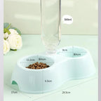 ZooFlex Double Pet Feeding Bowl – Automatic Water Dispenser for Dogs & Cats