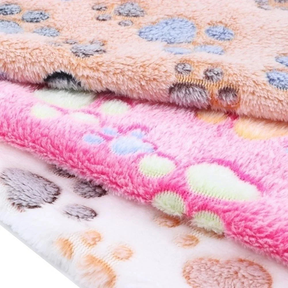 ZooFlex Soft Fluffy Pet Blanket – Warm Cartoon Cat & Dog Mat