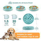 ZooFlex Slow Feeder Dog Bowl – Non-Slip Anti-Gulping Food Dish