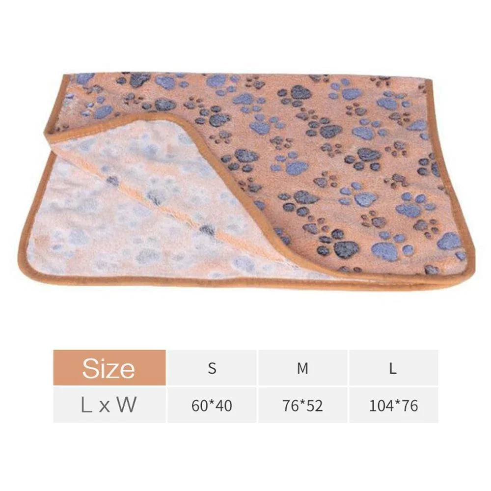 ZooFlex Soft Fluffy Pet Blanket – Warm Cartoon Cat & Dog Mat