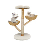 ZooFlex Modern Cat Tree – Plush Climbing Tower & Sisal Scratcher