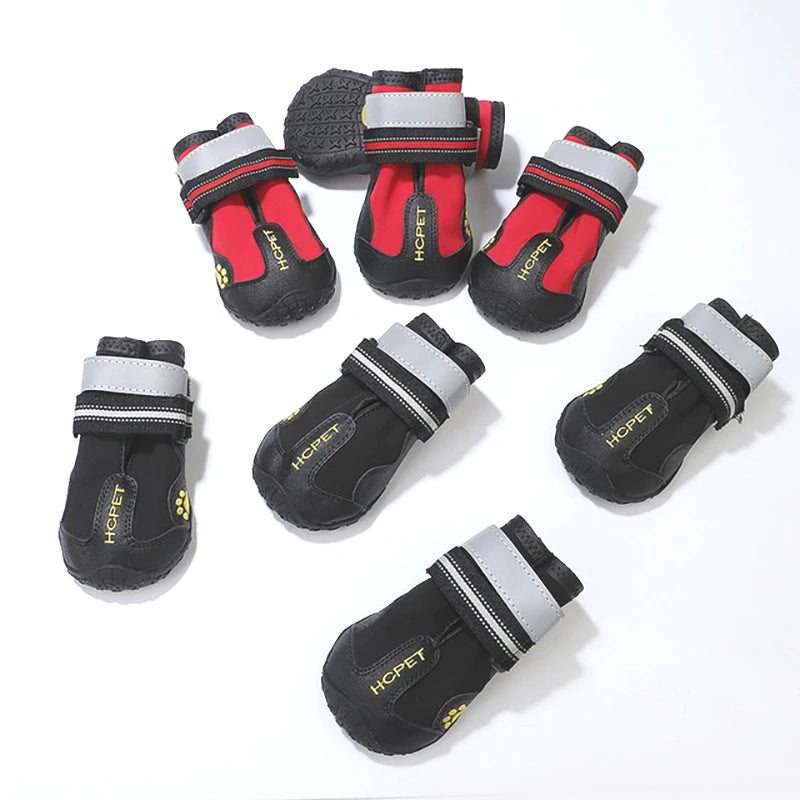 ZooFlex Waterproof Dog Shoes – Reflective Anti-Slip Winter Boots for Medium & Large Dogs