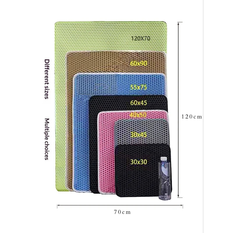 ZooFlex EVA Cat Litter Mat – Waterproof Double-Layer Design