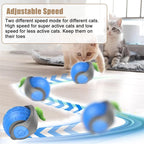 ZooFlex Smart Interactive Cat Toy Ball – Automatic Rolling USB Rechargeable Pet Toy
