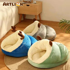 ZooFlex Soft Plush Dog Cave Bed – Warm Cozy Sleeping Nest for Dogs & Cats