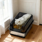 ZooFlex High-Sided Stainless Steel Cat Litter Box – Easy Clean