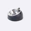 ZooFlex 15° Raised Cat & Dog Bowl – Non-Slip Stainless Steel Food & Water Feeder
