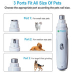 ZooFlex USB Rechargeable Dog Nail Grinder – Quiet Electric Nail Trimmer for Dogs & Cats