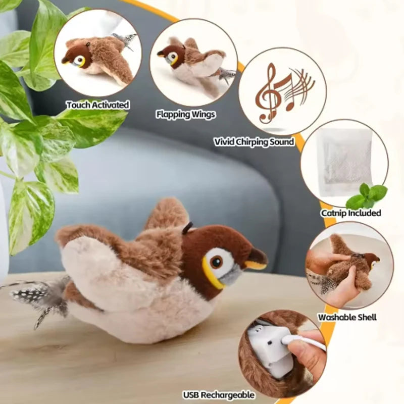 Zooflex ChirpyBird – Interactive Flapping Cat Toy