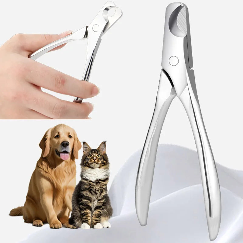 ZooFlex Professional Dog & Cat Nail Clipper – Stainless Steel Claw Trimmer with Nail File
