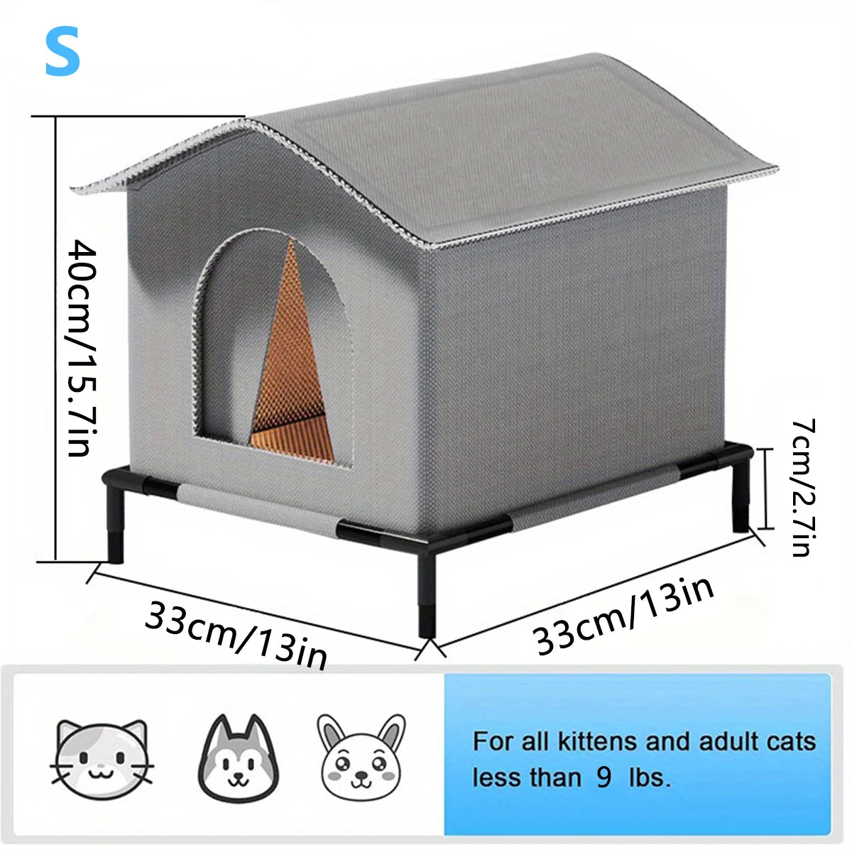 ZooFlex Foldable Outdoor Cat House