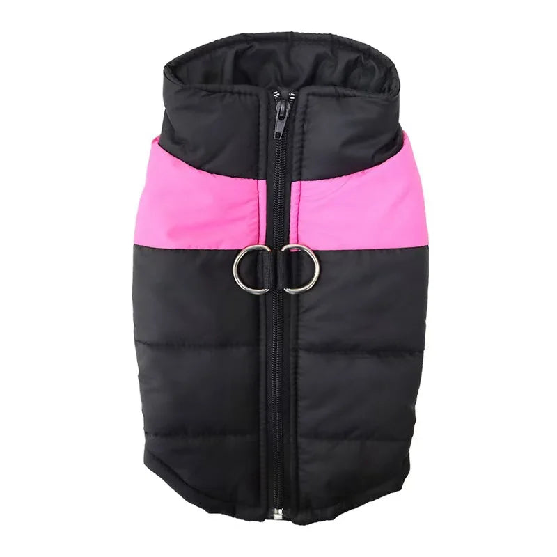 ZooFlex Waterproof Dog Winter Coat – Warm Padded Zipper Vest for Small & Large Dogs